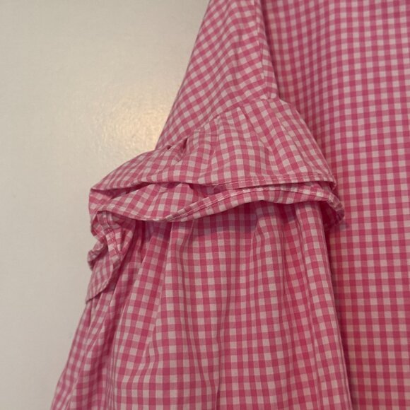NORR Pink Plaid Cotton Pullover Mini Dress - Picture 4 of 6
